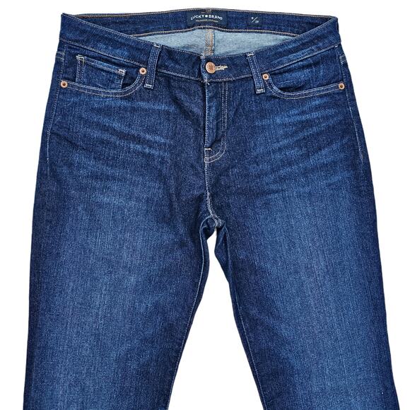 Bootcut Jeans Lucky Brand Lolita Size 8 / 29 Dark Wash Stretch Denim Women's - Picture 2 of 10